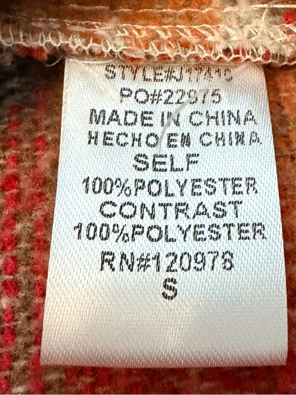 Entro Women’s Multi-Color Patterned Shacket - Picture 3 of 4